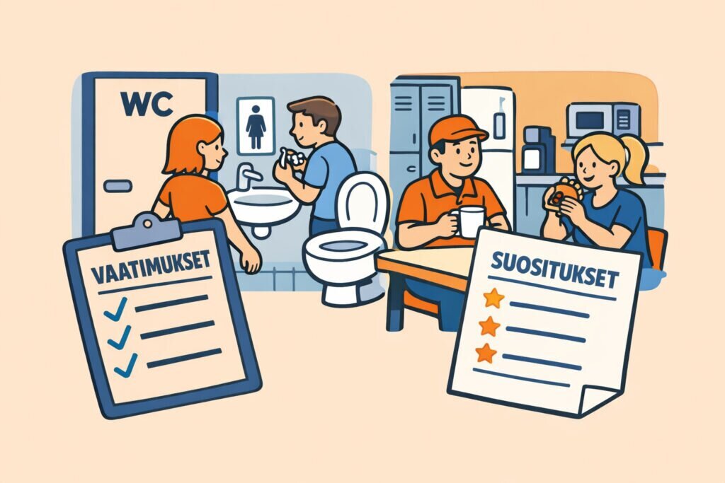 Asiakas-WC:t ja sosiaalitilat – vaatimukset ja suositukset