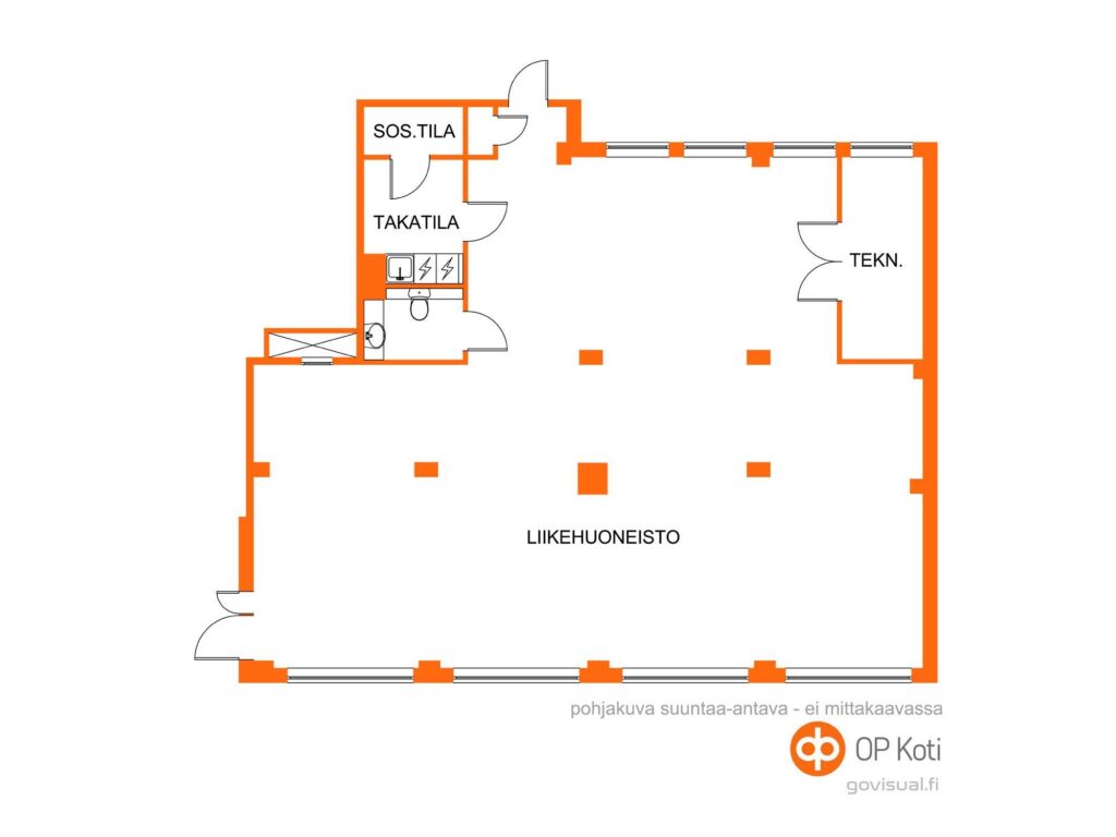 Hietalahdenranta 13 L 2, 00180 Helsinki (148,5 m2) – pohjakuva