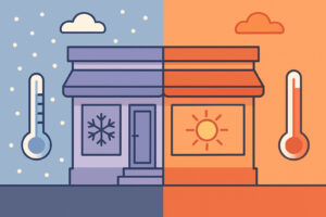 Kylmät ja lämpimät liiketilat – mitä eroa on käytännössä?