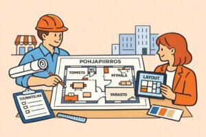 Liiketilan pohjapiirros – näin suunnittelet tehokkaan layoutin