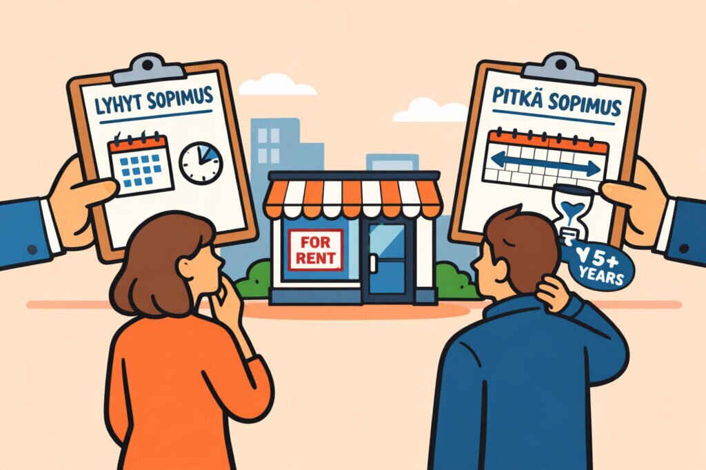 Liiketilan vuokra-aika – lyhyt vai pitkä sopimus?