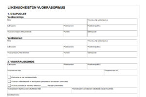 Liiketilan vuokrasopimus