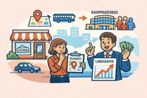Miten liiketilan sijainti vaikuttaa yrityksen liikevaihtoon?