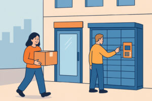 Noutopisteet ja pakettiautomaatit kivijalassa